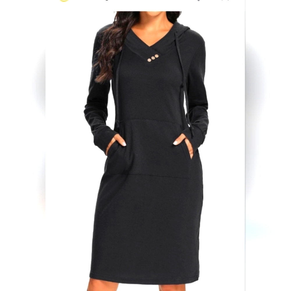Kimmery Black Hoodie Dress Sz.‎ 2X